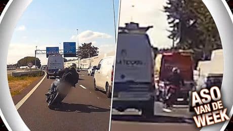 Automobilist schrikt van motorrijder: 'Wat een gek joh!'