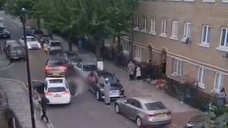 Terrifying moment car slams into pedestrian TWICE in front of horrified passerby