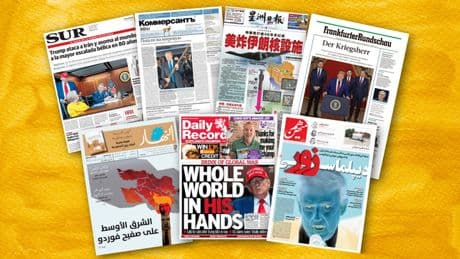 Les unes de la presse internationale après les bombardements américains en Iran