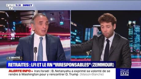 Conclave sur les retraites: "Je ne comprends plus rien aux lignes rouges du Rassemblement national", déclare Éric Zemmour (Reconquête)
