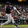 A ball thrown from the stands causes moment of confusion in Braves-Giants game