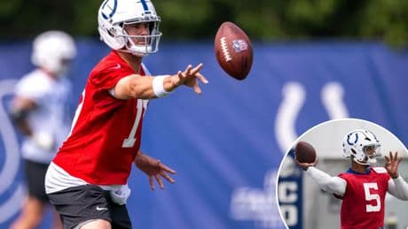 Daniel Jones gets vote of confidence from Colts coach in early QB competition