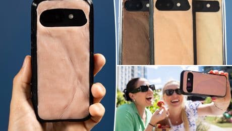 Weird silicone phone case feels like human skin — and it can even get sunburned
