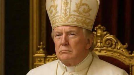 La Iglesia y el mundo de la política cargan contra la imagen de Trump vestido de Papa: "No es divertido, se burla de la fe"