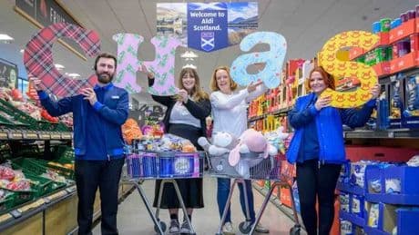 Aldi’s Supermarket Sweep challenge giving customers chance to raise funds for Children’s Hospices Across Scotland