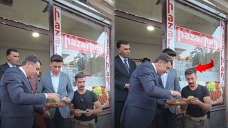 Vali çiğköfte yerine boş marul ikram etti