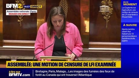 "Vous avez peur": Mathilde Hignet (LFI) défend la motion de censure contre François Bayrou