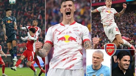 Why Benjamin Sesko is the man to finally solve Arsenal's striker crisis: How basketball leaps, a rocket shot and scented candles can help £70m star emulate Erling Haaland