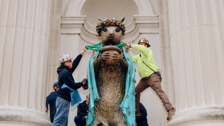 In Jeffrey Gibson’s Sculptures, Child’s Play and Indigenous Truths