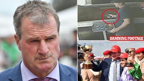 See the stomach-churning secret police video that ended the career of Melbourne Cup-winning horse trainer Darren Weir