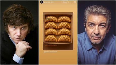 Milei y Darín se cagan a trompadas por el precio de las empanadas en Argentina: "No valen eso, Ricardito"