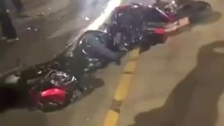 Edmonton police release video of motorcycle crash to warn about dangers of street racing