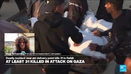 At least 31 Palestinians killed at Gaza aid hub after attacks