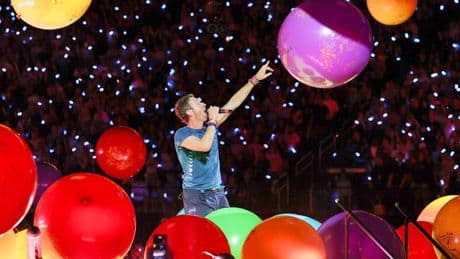 Coldplay-Konzert: Kiss kiss, bang bang