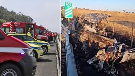 Four members of same British family killed in head-on crash at start of Portugal holiday