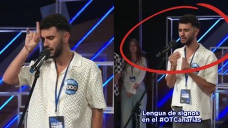 Un aspirante de OT sorprende al jurado al cantar mientras interpreta en lengua de signos