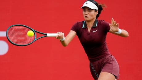 Emma Raducanu downs Rebecca Sramkova to progress through Queen's and cement British No1 title