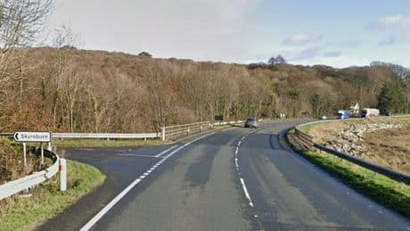 Police hunt red van driver after accident on major Dumfries and Galloway road
