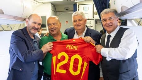 Laporta acude a Munich para ver la final de la Nations League invitado por la RFEF