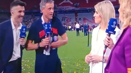La entrevista viral de Luis Enrique con dardo a Susana Guasch: &quot;Vengo por Mónica Marchante, por ti poco...&quot;