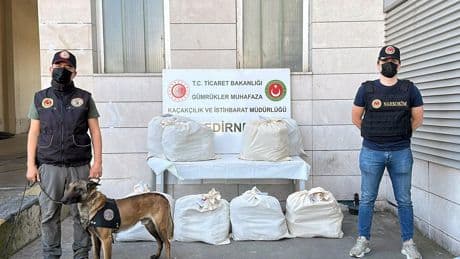Kapıkule’de otobüsten 87 kilo uyuşturucu çıktı!