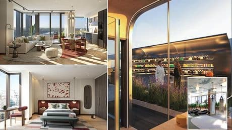 Battersea flats offer IV drips to order, vitamin C showers... and mushroom tea on tap: Would YOU live here?