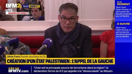 Reconnaissance de l'État palestinien: "assez de mots, des actes", dénonce Olivier Faure