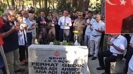Başçavuş Ferhat Gedik, şehadetinin yıl dönümünde Hatay'daki kabri başında anıldı