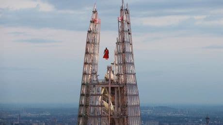 Superman spotted soaring over London in movie-like scenes