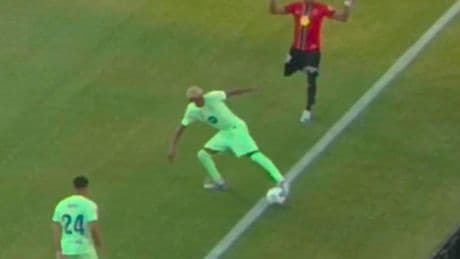 Así fue la polémica en Son Moix por los dos primeros goles del Barça: el tanto de Ferran dejó atónitos a los jugadores