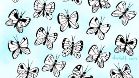 Wimmelbild der Woche - Finden Sie den einzigartigen Schmetterling?