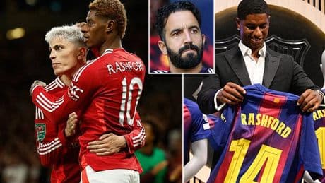 Alejandro Garnacho sends two-word message to Marcus Rashford after Barcelona move - as star becomes first Man United 'bomb squad' member to depart