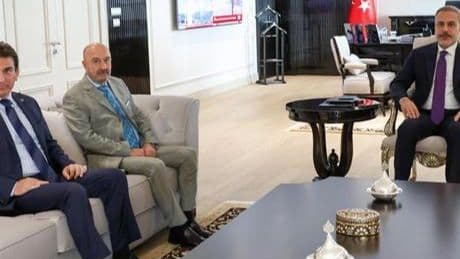 Dışişleri Bakanı Hakan Fidan, OYAK Yönetim Kurulu Başkanı Aksakallı'yı kabul etti