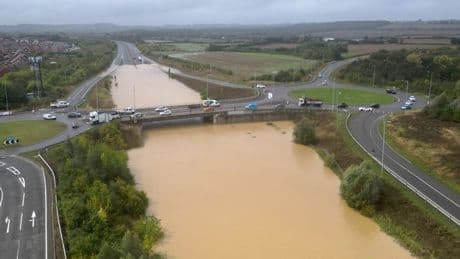 UK weather warning with floods and nearly one month's rainfall feared TODAY