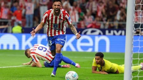 El Atlético encuentra a tiempo la contundencia y vence al Villarreal