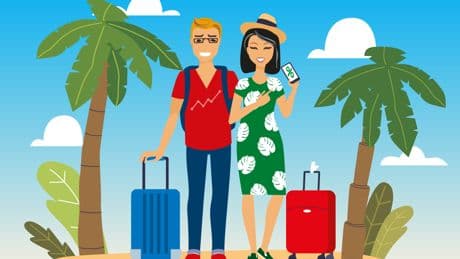 Valores de turismo preparados para viajar lejos en Bolsa
