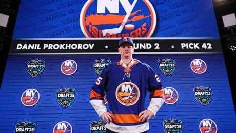 Islanders sign towering second-round pick Daniil Prokhorov to three-year deal
