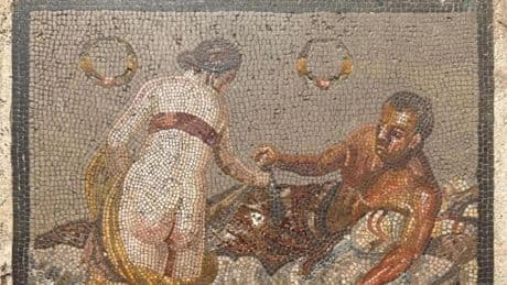 Pompeya recupera un mosaico romano del siglo I a.C. robado durante la II Guerra Mundial
