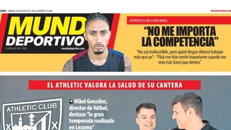 Portada de hoy de la Edición Bizkaia-Araba de Mundo Deportivo