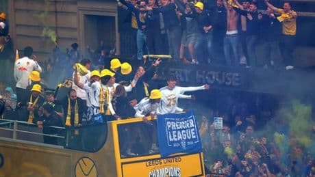 Leeds captain sang about teammate's manhood and 'leaked star's next club' on bus parade
