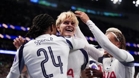 Tottenham’s all-action hero gives Frank a dream Champions League debut