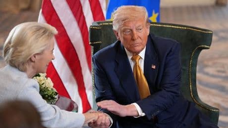 Donald Trump agrees trillion dollar trade deal between US and EU avoiding huge tariff war