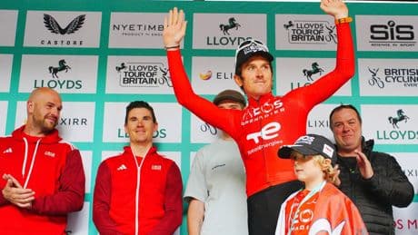 Geraint Thomas fights back tears as he ends his cycling career in Cardiff