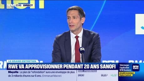 RWE va approvisionner pendant 20 ans Sanofi