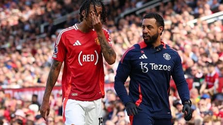 Man Utd handed injury nightmare as Leny Yoro limps off before Europa League final