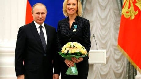 Russia launches deranged attack on UK over VE Day & Putin’s lapdog rages ‘all of Europe marches under Nazi banners’