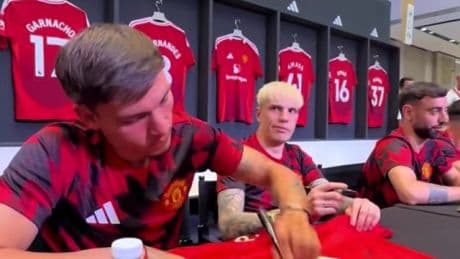 ‘Garnacho is definitely gone’ – Fans spot ‘broken’ Man Utd outcast’s ‘shocking’ body language at shirt signing