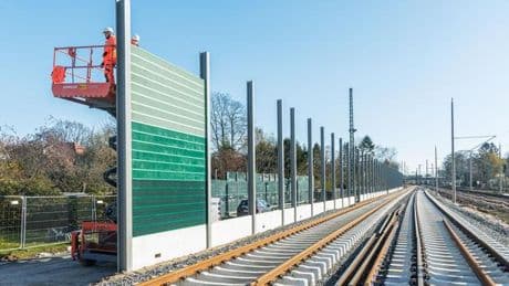 Schallschutz im Bestandsnetz: 70 Kilometer Lärmschutzwände an Bahnstrecken gebaut