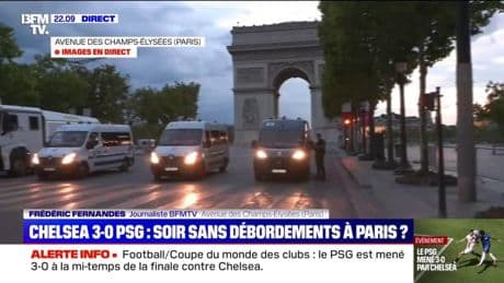 PSG-Chelsea: le périmètre des Champs-Élysées est sécurisé par les forces de l'ordre