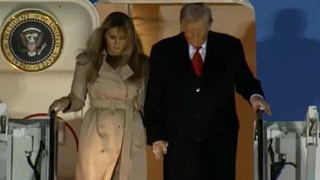 Donald Trump state visit: Watch LIVE as President lands in UK with ring of steel